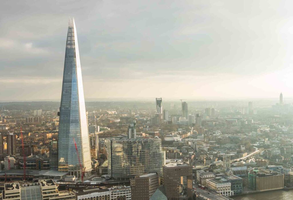 The Shard is an incredible modern landmark in England