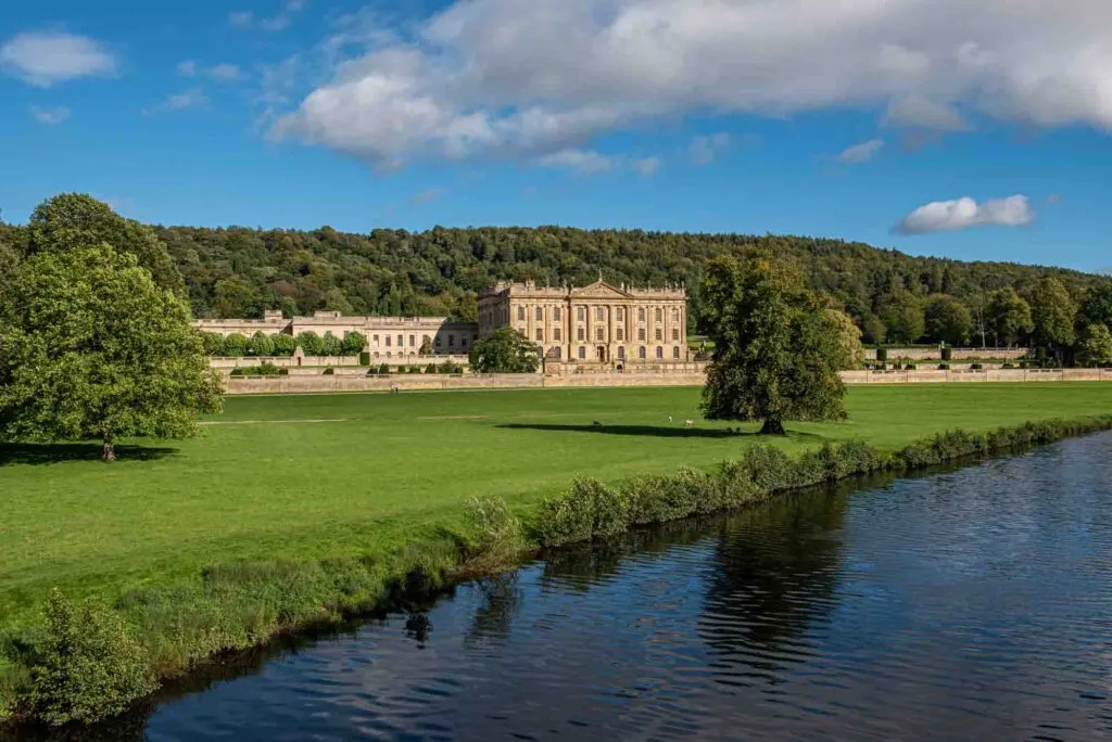 Chatsworth House in the Peak District, England