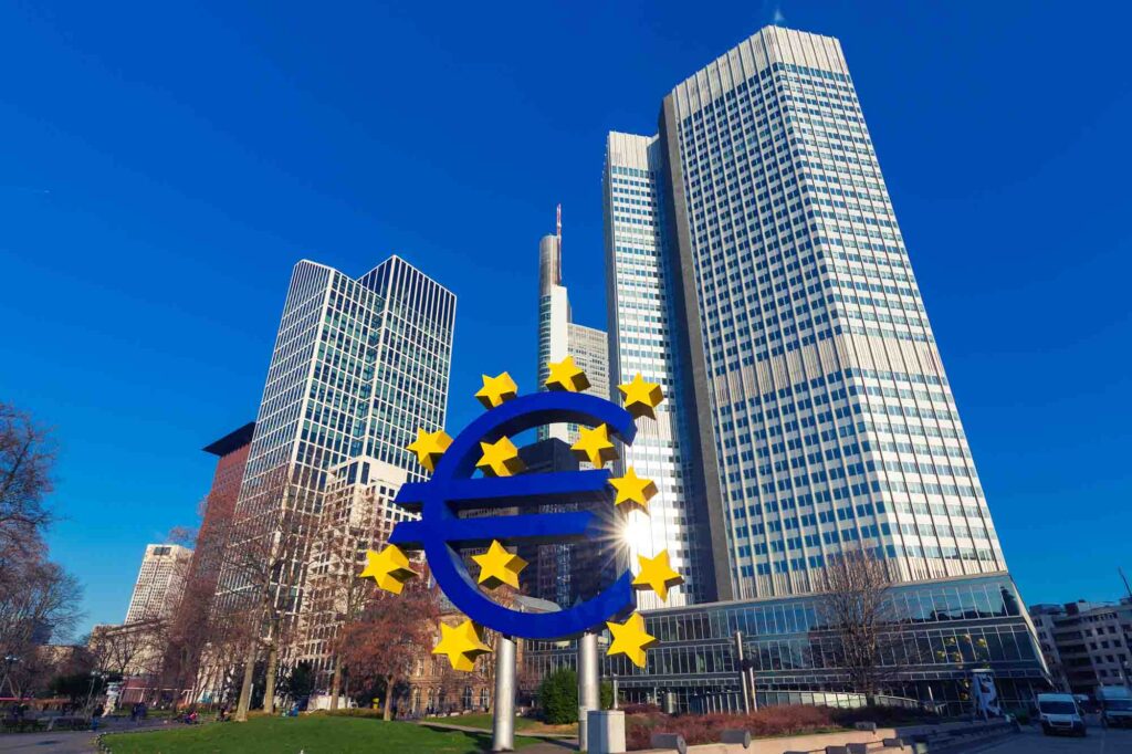 European Central Bank headquarters in Frankfurt, Germany