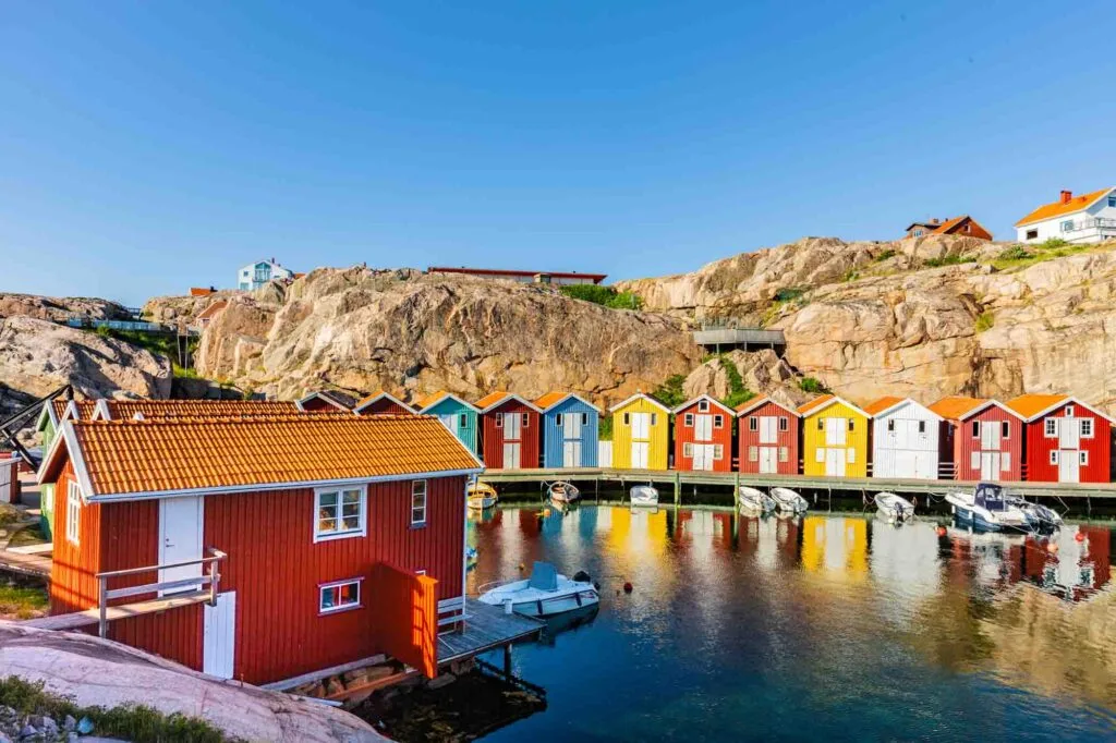 Fishing port in Smogen, Sweden