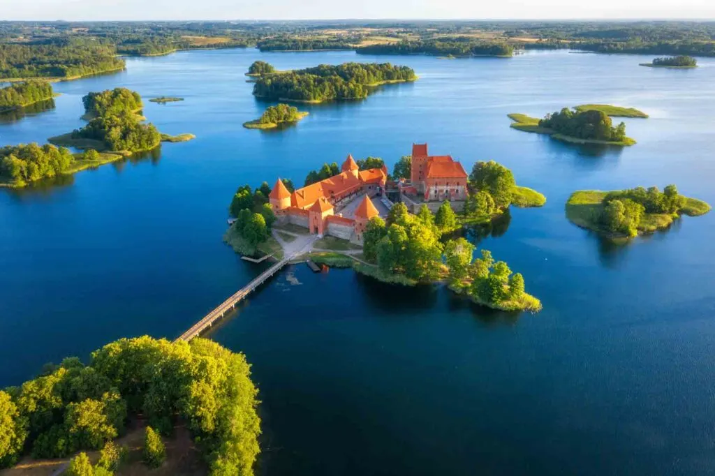 Trakai castle in Lithuania near Vilnius