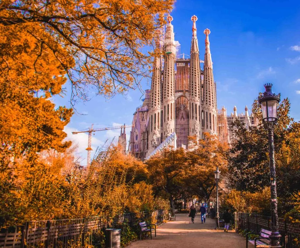 Basilica of the Sagrada Familia in Barcelona, ​​Spain