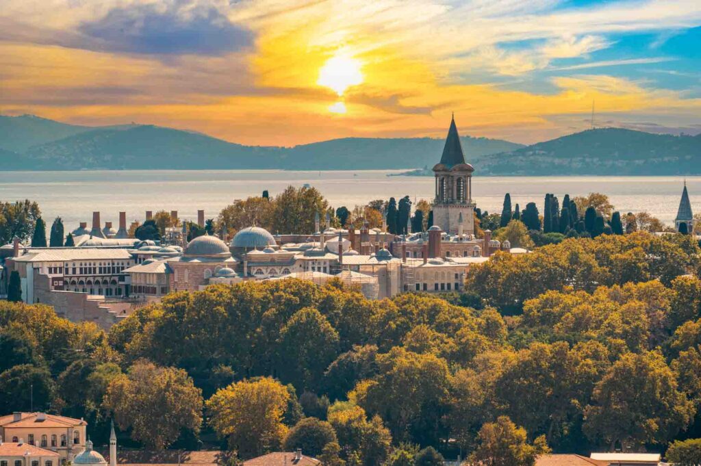 Topkapi Palace Before Marmara Sea, Istanbul, Turkey