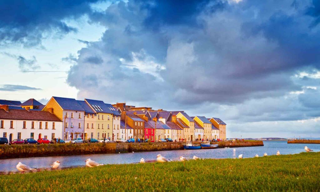 Colorful houses in Galway, Ireland