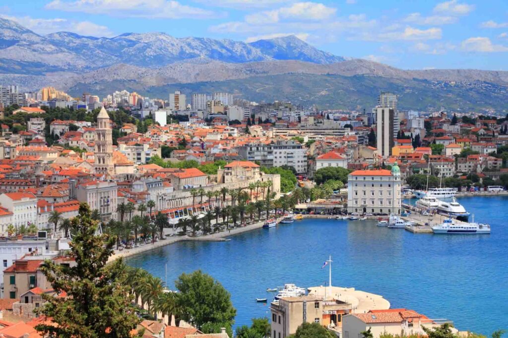 Aerial view of Split, Croatia