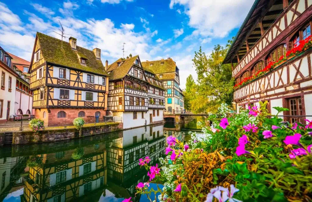 Traditional half timbered houses of Strasbourg, France