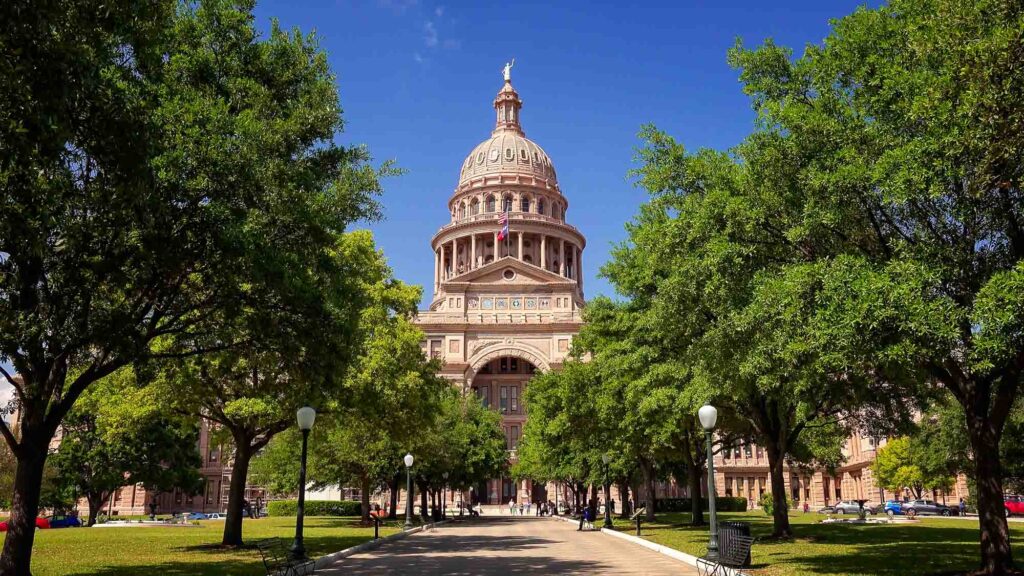 Texas State Capitol building in Austin, Texas